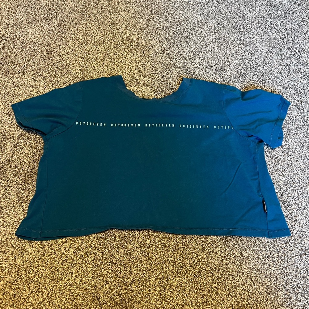 DOYOUEVEN Green Boxy Short Sleeve T-Shirt
